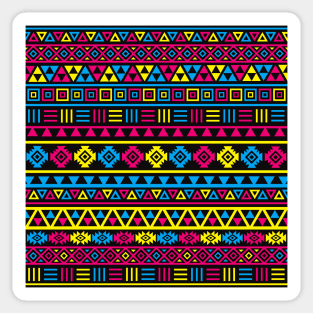 Aztec Influence Pattern II CMYB Sticker